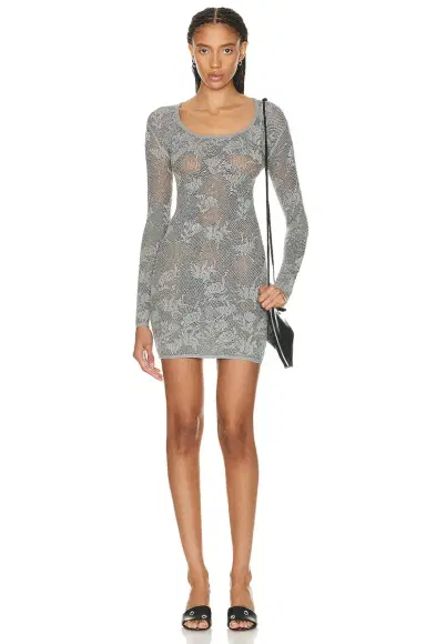 Alaïa Lace Mini Dress | Thumbnail 1 Alaïa Lace Mini Dress | Thumbnail 1