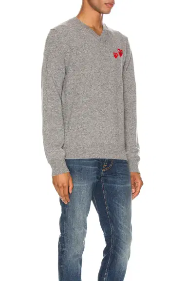 Comme des Garçons PLAY Multi Heart Pullover Sweater | Thumbnail 2 Comme des Garçons PLAY Multi Heart Pullover Sweater | Thumbnail 2