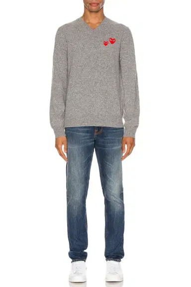 Comme des Garçons PLAY Multi Heart Pullover Sweater | Thumbnail 4 Comme des Garçons PLAY Multi Heart Pullover Sweater | Thumbnail 4
