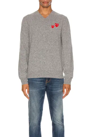 Comme des Garçons PLAY Multi Heart Pullover Sweater | Thumbnail 1 Comme des Garçons PLAY Multi Heart Pullover Sweater | Thumbnail 1