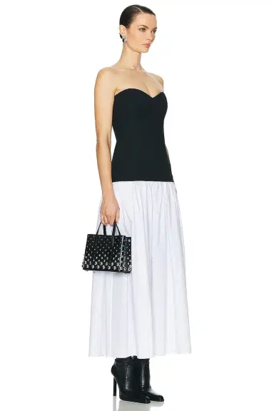 Helsa Faille Colorblock Midi Dress | Thumbnail 2 Helsa Faille Colorblock Midi Dress | Thumbnail 2