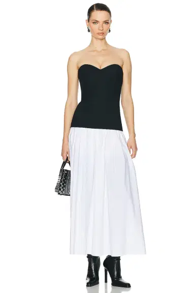 Helsa Faille Colorblock Midi Dress | Thumbnail 1 Helsa Faille Colorblock Midi Dress | Thumbnail 1