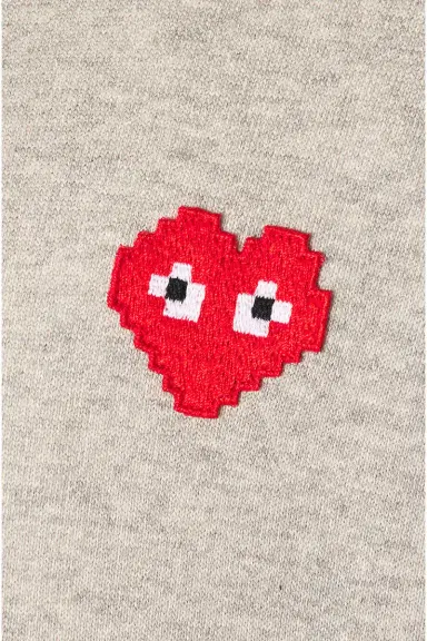 Comme des Garçons PLAY Invader Hooded Sweatshirt | Thumbnail 3 Comme des Garçons PLAY Invader Hooded Sweatshirt | Thumbnail 3