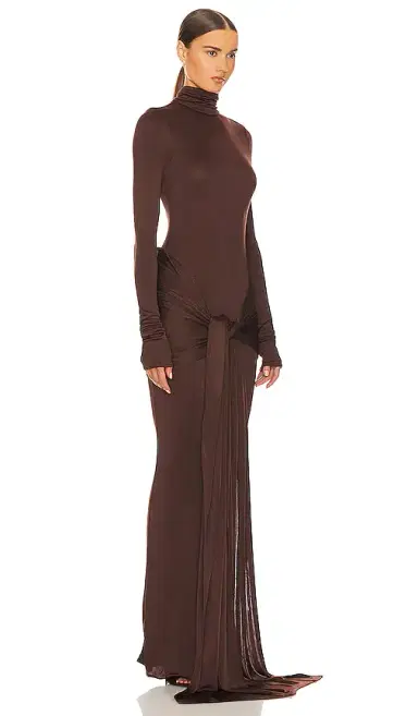 Helsa Slinky Jersey Sarong Maxi Dress | Thumbnail 6 Helsa Slinky Jersey Sarong Maxi Dress | Thumbnail 6