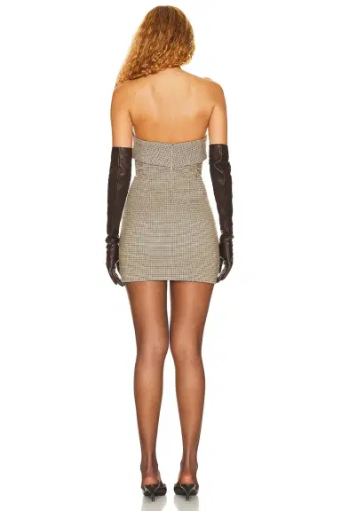 Helsa Plaid Mini Suit Dress | Thumbnail 3 Helsa Plaid Mini Suit Dress | Thumbnail 3