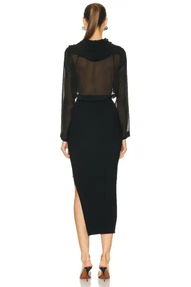 Alaïa Long Sleeve Dress | Thumbnail 5 Alaïa Long Sleeve Dress | Thumbnail 5