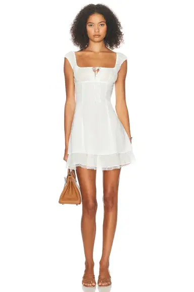 Helsa Voile Faire Mini Dress | Thumbnail 3 Helsa Voile Faire Mini Dress | Thumbnail 3