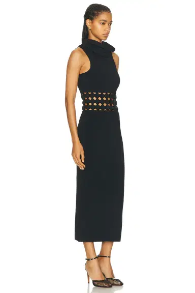 ALAÏA Hooded Highneck Dress | Thumbnail 3 ALAÏA Hooded Highneck Dress | Thumbnail 3