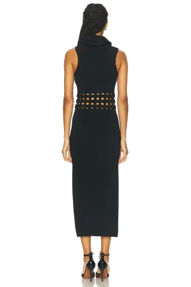 ALAÏA Hooded Highneck Dress | Thumbnail 4 ALAÏA Hooded Highneck Dress | Thumbnail 4