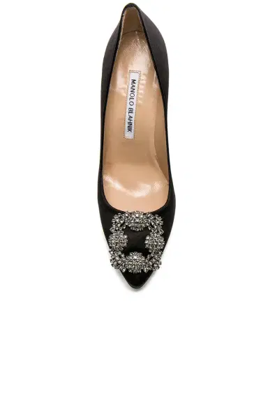 Manolo Blahnik Hangisi 105 Satin Pumps | Thumbnail 4 Manolo Blahnik Hangisi 105 Satin Pumps | Thumbnail 4