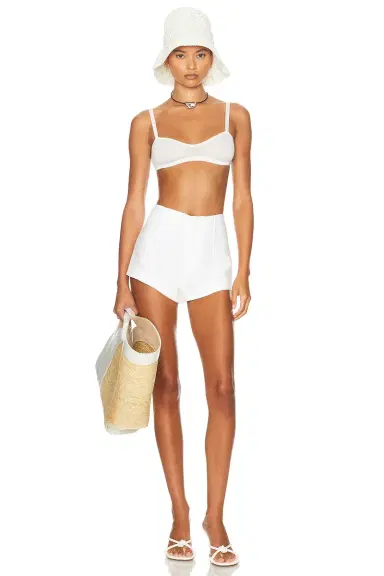 Helsa Washed Linen Micro Short | Thumbnail 5 Helsa Washed Linen Micro Short | Thumbnail 5