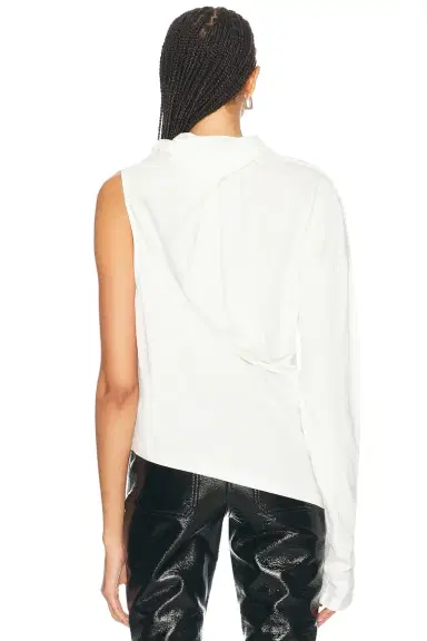 Courreges Off Shoulder Tee | Thumbnail 4 Courreges Off Shoulder Tee | Thumbnail 4