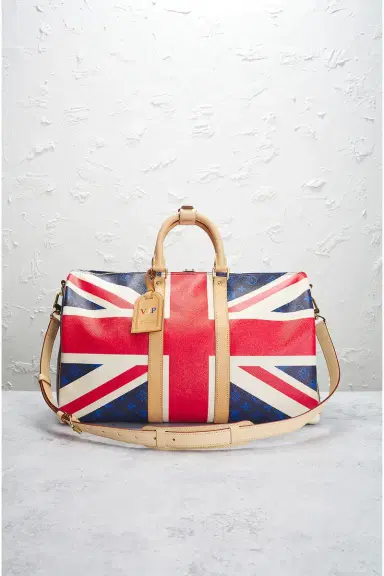 Louis Vuitton Union Jack Royal Wedding Keepall Bandouliere 45 Handbag | Thumbnail 4 Louis Vuitton Union Jack Royal Wedding Keepall Bandouliere 45 Handbag | Thumbnail 4