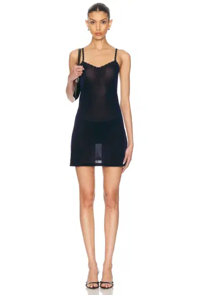PRISCAVera V Neck Studded Cami Dress | Thumbnail 1 PRISCAVera V Neck Studded Cami Dress | Thumbnail 1