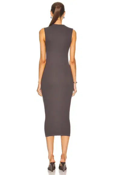 Enza Costa Silk Knit Sleeveless Twist Midi Dress | Thumbnail 3 Enza Costa Silk Knit Sleeveless Twist Midi Dress | Thumbnail 3