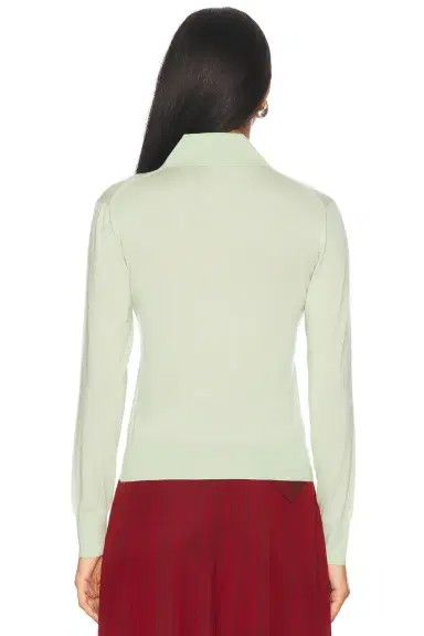 Bottega Veneta Long Sleeve Polo Top | Thumbnail 3 Bottega Veneta Long Sleeve Polo Top | Thumbnail 3