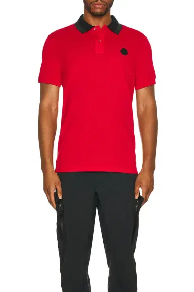 Moncler Matt Black Polo | Thumbnail 3 Moncler Matt Black Polo | Thumbnail 3
