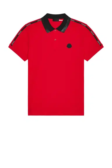 Moncler Matt Black Polo | Thumbnail 1 Moncler Matt Black Polo | Thumbnail 1
