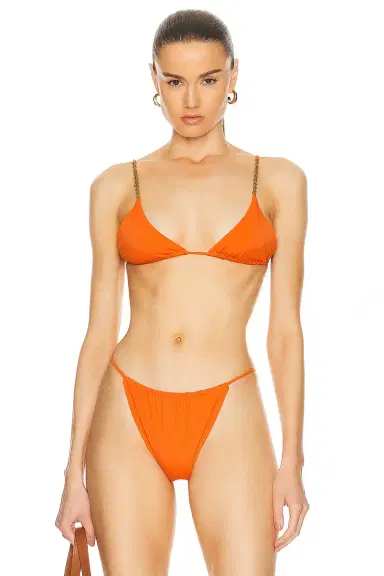 Saint Laurent Triangle Bikini Top | Thumbnail 1 Saint Laurent Triangle Bikini Top | Thumbnail 1