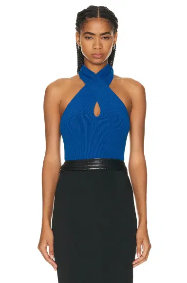 Alaïa Halter Bodysuit Top | Thumbnail 1 Alaïa Halter Bodysuit Top | Thumbnail 1