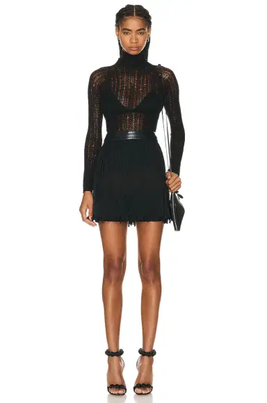 Alaïa High Neck Top | Thumbnail 4 Alaïa High Neck Top | Thumbnail 4