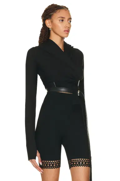 ALAÏA Wrap Top | Thumbnail 2 ALAÏA Wrap Top | Thumbnail 2
