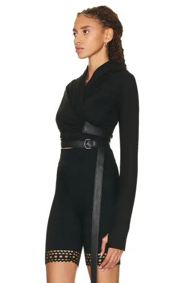 ALAÏA Wrap Top | Thumbnail 3 ALAÏA Wrap Top | Thumbnail 3
