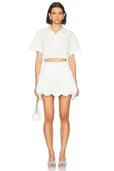 SIMKHAI Pippa Bubble Mini Skirt | Thumbnail 5 SIMKHAI Pippa Bubble Mini Skirt | Thumbnail 5
