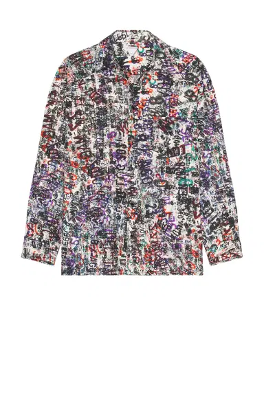 Bottega Veneta Wool Memory Print Shirt | Thumbnail 1 Bottega Veneta Wool Memory Print Shirt | Thumbnail 1