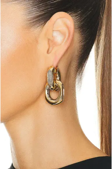 Saint Laurent YSL Duo Link Earrings | Thumbnail 2 Saint Laurent YSL Duo Link Earrings | Thumbnail 2