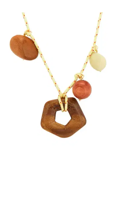 Timeless Pearly Wooden Charms Necklace | Thumbnail 2 Timeless Pearly Wooden Charms Necklace | Thumbnail 2