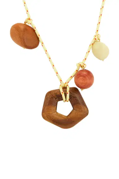 Timeless Pearly Wooden Charms Necklace | Thumbnail 4 Timeless Pearly Wooden Charms Necklace | Thumbnail 4