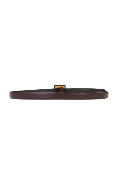 Saint Laurent Skinny Brushed Leather Belt | Thumbnail 2 Saint Laurent Skinny Brushed Leather Belt | Thumbnail 2