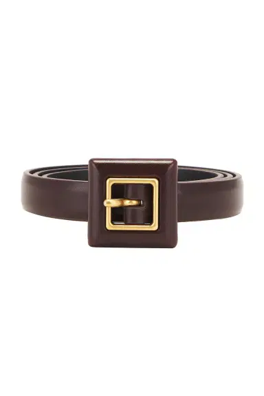 Saint Laurent Skinny Brushed Leather Belt | Thumbnail 3 Saint Laurent Skinny Brushed Leather Belt | Thumbnail 3