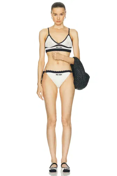 Miu Miu Cotton Crochet Bottom | Thumbnail 4 Miu Miu Cotton Crochet Bottom | Thumbnail 4