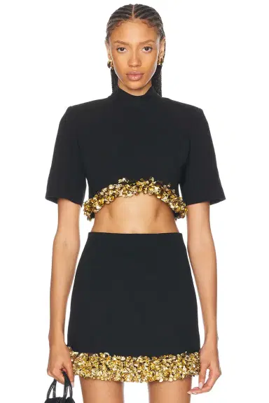 SIMKHAI Jalen Cropped Top | Thumbnail 1 SIMKHAI Jalen Cropped Top | Thumbnail 1