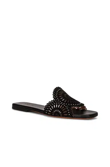 ALAÏA Perforated Molukai Mules | Thumbnail 2 ALAÏA Perforated Molukai Mules | Thumbnail 2