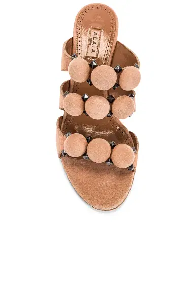 Alaïa Pom Pom Studded Mules | Thumbnail 4 Alaïa Pom Pom Studded Mules | Thumbnail 4