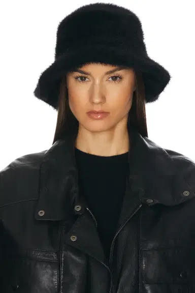 Saint Laurent Fluffy Bucket Hat | Thumbnail 2 Saint Laurent Fluffy Bucket Hat | Thumbnail 2