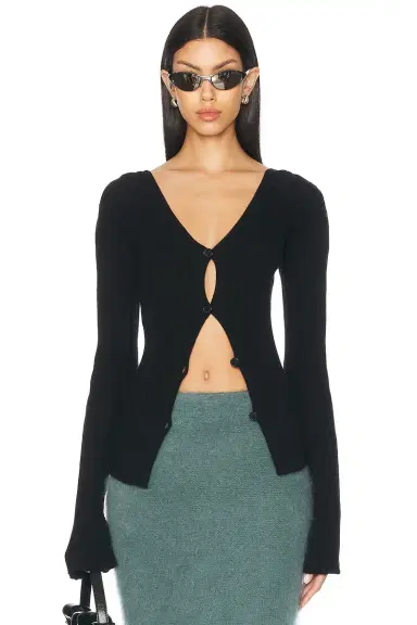 Acne Studios Kluid Cardigan | Thumbnail 1 Acne Studios Kluid Cardigan | Thumbnail 1