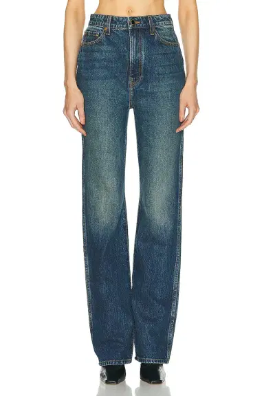 KHAITE Danielle Straight Leg Jeans | Thumbnail 1 KHAITE Danielle Straight Leg Jeans | Thumbnail 1