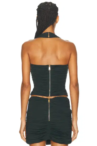 AREA Ruched Halter Top | Thumbnail 3 AREA Ruched Halter Top | Thumbnail 3