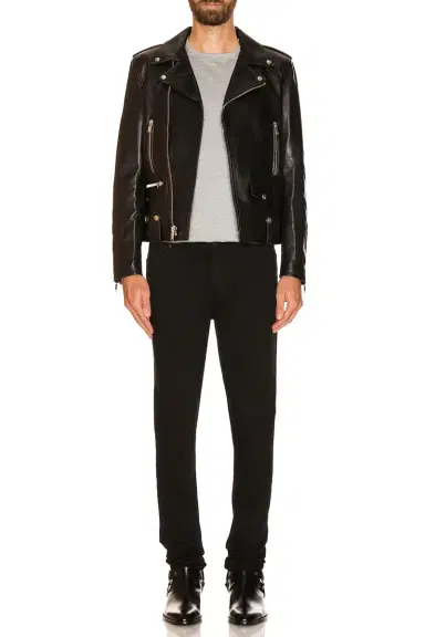 Saint Laurent Classic Motorcycle Jacket | Thumbnail 4 Saint Laurent Classic Motorcycle Jacket | Thumbnail 4