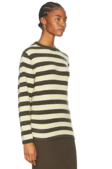 The Elder Statesman Sinful Stripe Crew Neck Sweater | Thumbnail 2 The Elder Statesman Sinful Stripe Crew Neck Sweater | Thumbnail 2