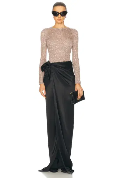 Balenciaga Satin Wrap Skirt | Thumbnail 5 Balenciaga Satin Wrap Skirt | Thumbnail 5
