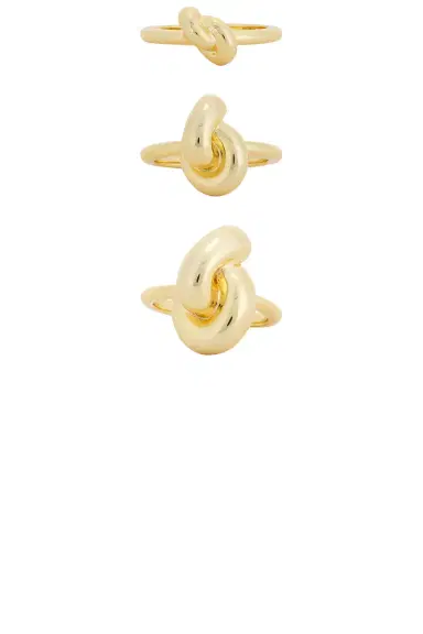 Jennifer Fisher Knot Ring Set Of 3 | Thumbnail 1 Jennifer Fisher Knot Ring Set Of 3 | Thumbnail 1