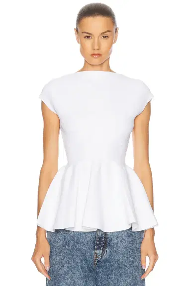 Alaïa Peplum Top | Thumbnail 1 Alaïa Peplum Top | Thumbnail 1
