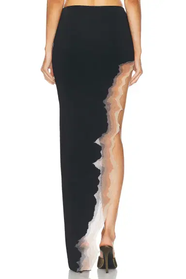 Grace Ling Flame Slit Maxi Skirt | Thumbnail 4 Grace Ling Flame Slit Maxi Skirt | Thumbnail 4