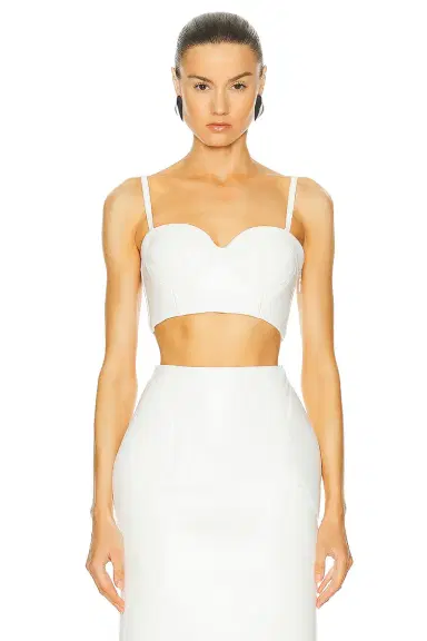 Alaïa Leather Bustier Bra Top | Thumbnail 2 Alaïa Leather Bustier Bra Top | Thumbnail 2