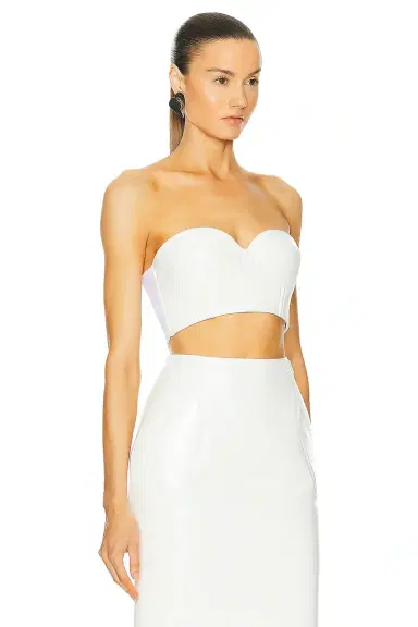 Alaïa Leather Bustier Bra Top | Thumbnail 3 Alaïa Leather Bustier Bra Top | Thumbnail 3